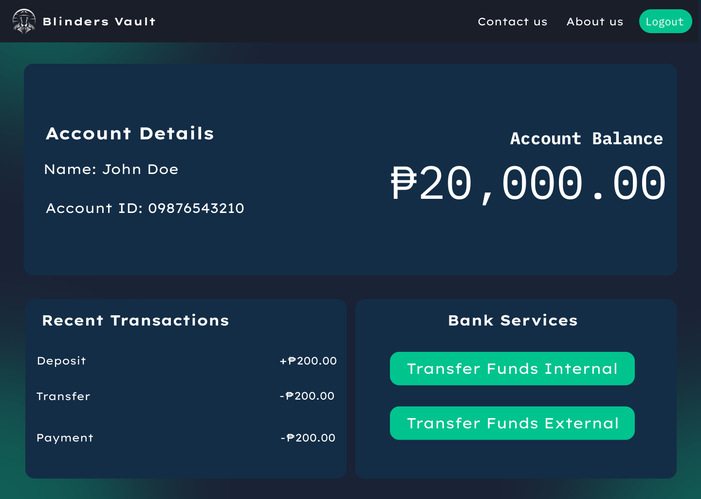 Banking Dashboard